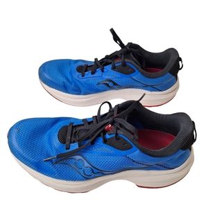 Saucony Men's 12.5 Hydro Black Axon 3 PWRRUN Cushioned EVA Vegan‎ Running Shoes